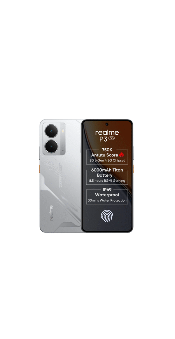 realme P3 5G (Space Silver, 128 GB)  (8 GB RAM)